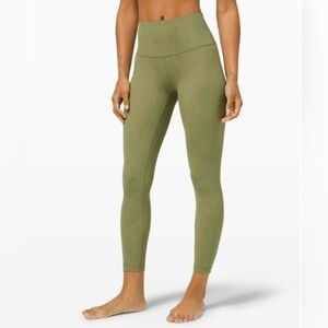Lululemon Wunder Under High-Rise Tight Legging 25" Bronze Green size 4